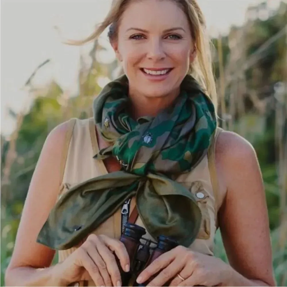 India Hicks Fortune Camo Scarf